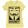 disobey Ladies Fitted T-Shirt