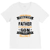 Super Cool Father Of A Freaking Awesome Son V-Neck Tee