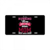 running mom white License Plate