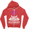 I Am Actually In A Very Commited Relationship Zipper Hoodie