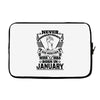 Never Underestimate Dog Rescuer Who Was Born January Laptop sleeve