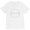 gym dumbbell V-Neck Tee