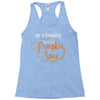 my favorite season is pumpkin spice Racerback Tank