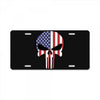 skull u.s.a. back License Plate