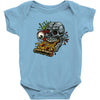 pizzaskull sticker original Baby Onesie