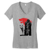 the king and the white wol Women's V-Neck T-Shirt