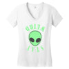 stay weird alien girls Women's V-Neck T-Shirt