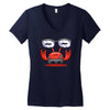 red crabby Women's V-Neck T-Shirt