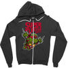 super turtle bros raph Zipper Hoodie