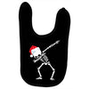 skeleton dabbing christmas Baby Bibs