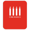 fork handles  four candles   funny Mousepad