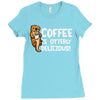 otter coffee Ladies Fitted T-Shirt