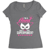 Super Aunt - What's Your Superpower? Women's Triblend Scoop T-shirt