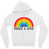 Peace &amp; Love Zipper Hoodie