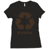 karma recycle Ladies Fitted T-Shirt