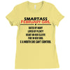 Smartass February Girl Ladies Fitted T-Shirt