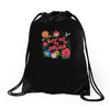 learn from the flowers Drawstring Bags