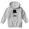 moustache gentleman Youth Hoodie