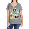 easter boxer Ladies Curvy T-Shirt