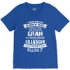 Super Cool Gran Of A Freaking Awesome Grandson V-Neck Tee