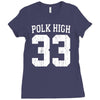 polk high Ladies Fitted T-Shirt