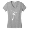 uh 1 huey air attack helicopter vinyl decal fire fighting cdf usfs Women's V-Neck T-Shirt