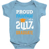 Class of 2017 Proud Pawpaw Graduation Baby Onesie