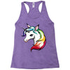 rainbow unicorn Racerback Tank