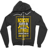nobody exists on purpose Zipper Hoodie