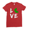 love christmas trending Ladies Fitted T-Shirt