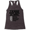always give 100 percent Racerback Tank