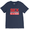 funny rude sex is not the answer, ideal birthday gift or present V-Neck Tee
