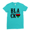 black love Ladies Fitted T-Shirt