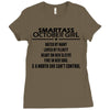 Smartass October Girl Ladies Fitted T-Shirt