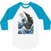kaiju wave 3/4 Sleeve Shirt