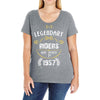 legendary riders are born in 1957 Ladies Curvy T-Shirt