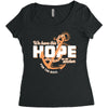 We Have This Hope As an Anchor Uterine-Endometrial Cancer Awareness Women's Triblend Scoop T-shirt