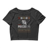 santa pisces christmas ugly t shirts Crop Top