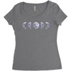 Moon Phases Women's Triblend Scoop T-shirt