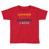 Summer Night Bonfires Beer Toddler T-shirt