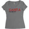 santa i'm a big fun Women's Triblend Scoop T-shirt