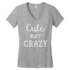 cute but crazy Women's V-Neck T-Shirt