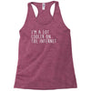i'm a lot cooler on the internet Racerback Tank