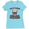 no talkie before coffee! Ladies Fitted T-Shirt