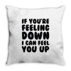 new rude birthday present Throw Pillow