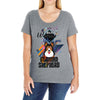 who loves german shepherd Ladies Curvy T-Shirt
