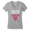 So I Am Stealing His .... Women's V-Neck T-Shirt