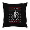 floss like a boss Throw Pillow