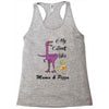 mama &amp; pizza dinasour Racerback Tank