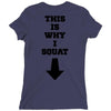 This Is Why I Squat Ladies Fitted T-Shirt